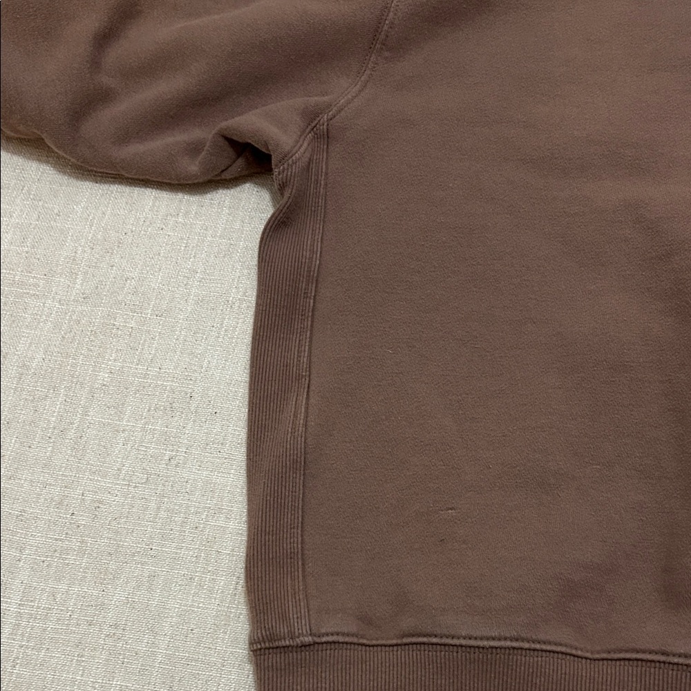Quince Hoodie Women’s XS Taupe Organic Cotton Zip Up Super Soft - Picture 8 of 12